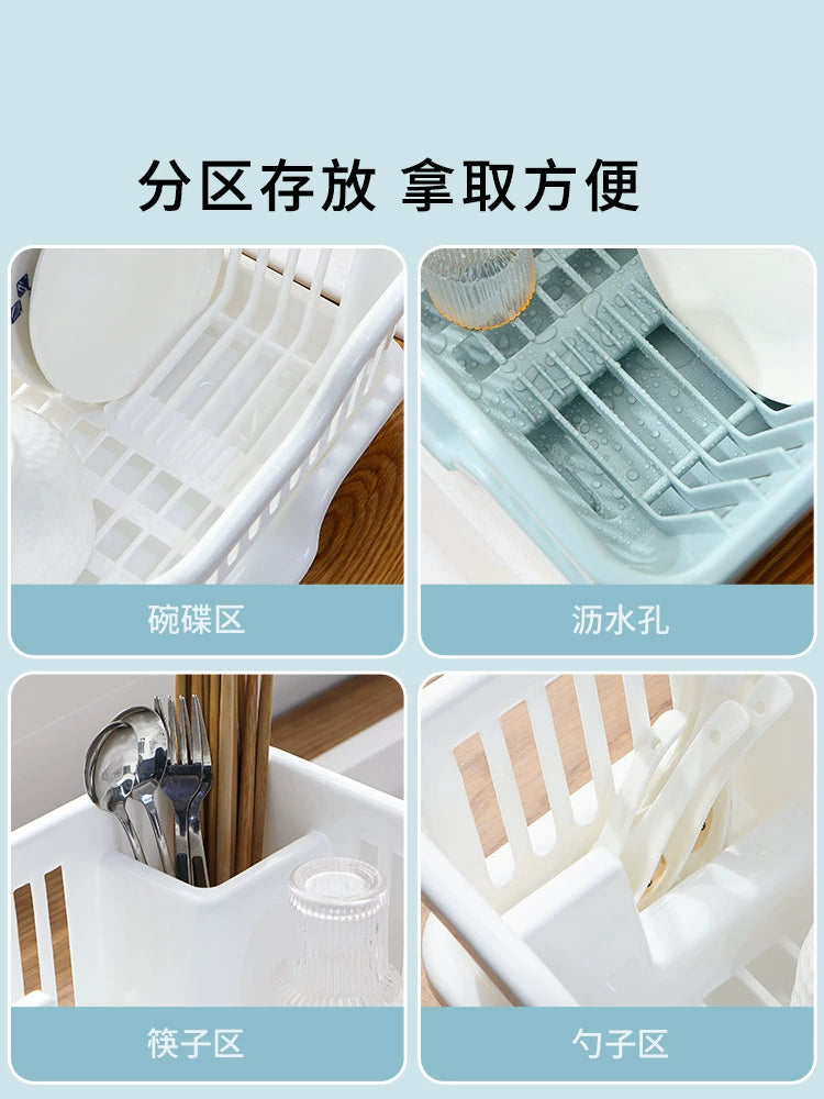 Draining Plate Rack Dish Storage Unit