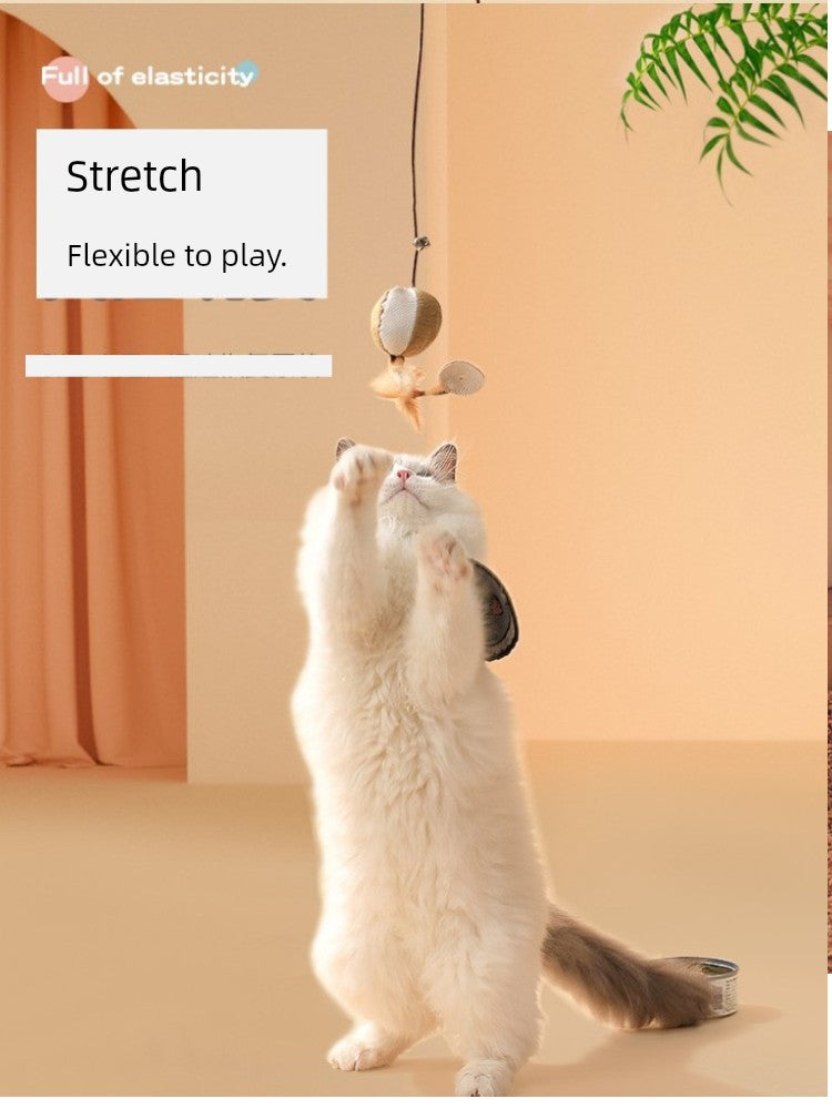 Zihi Wooden Pole with Bell Mouse Toy