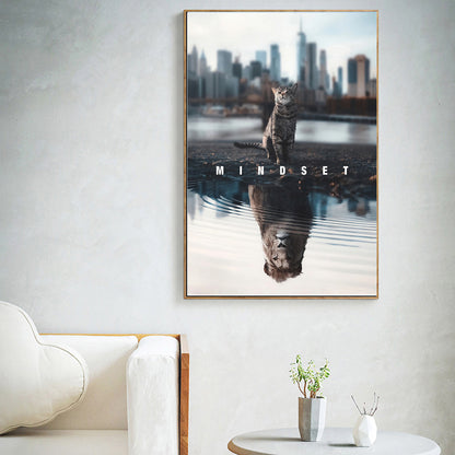 Inspiration Cat High Definition Print Canvas