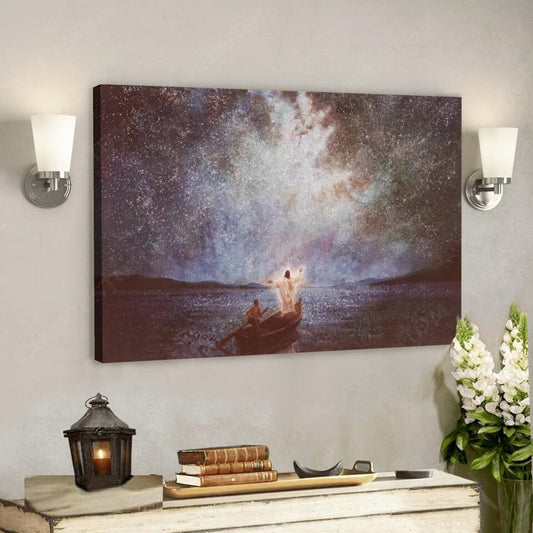 Calm And Stars Jesus Oil Painting Canvas
