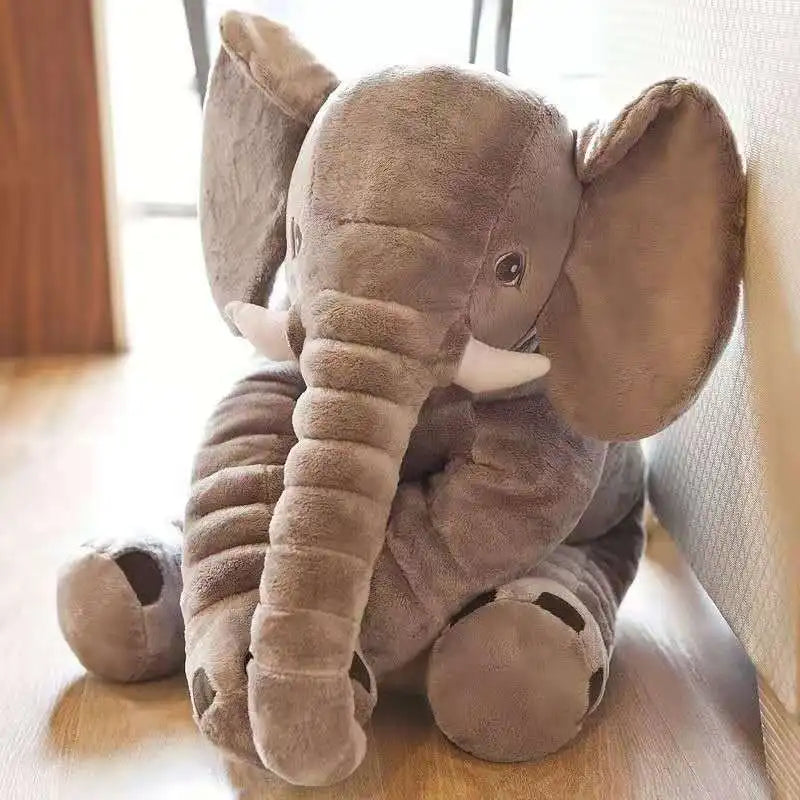 Gray Elephant Pillow