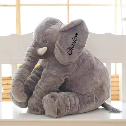 Gray Elephant Pillow