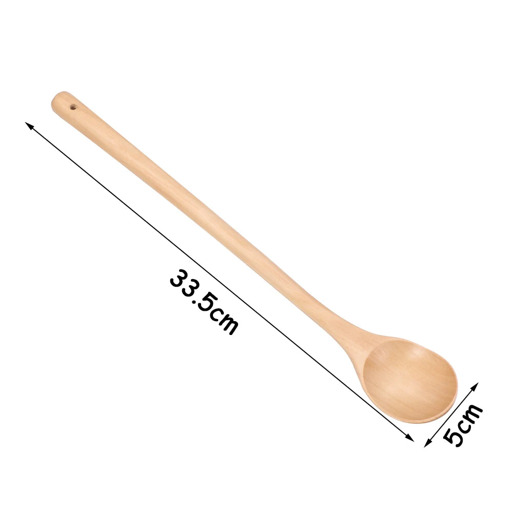 Natural Wooden Soup Scoops