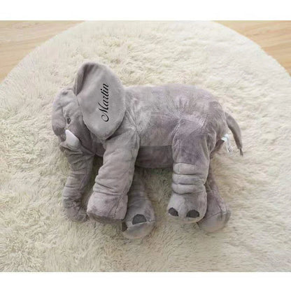 Gray Elephant Pillow