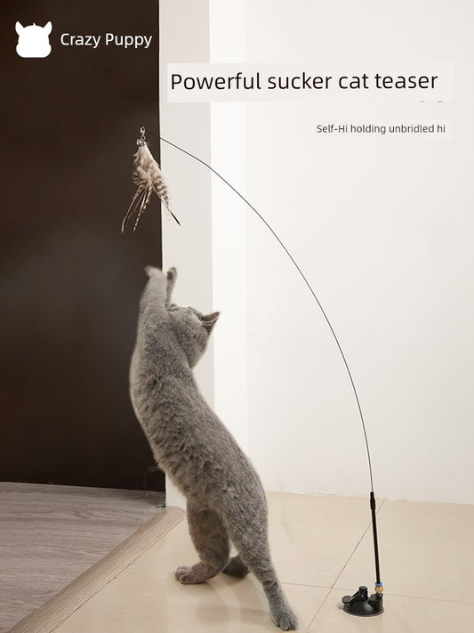 Steel Wire Long Brush Holder Cat Teaser