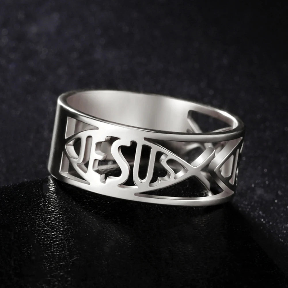 Jesus Stainless Steel Rings
