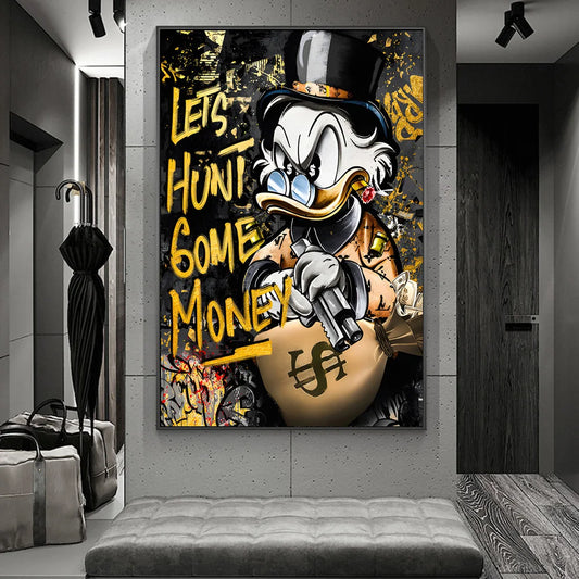 Donald Duck Hunt for Money Posters and Prints