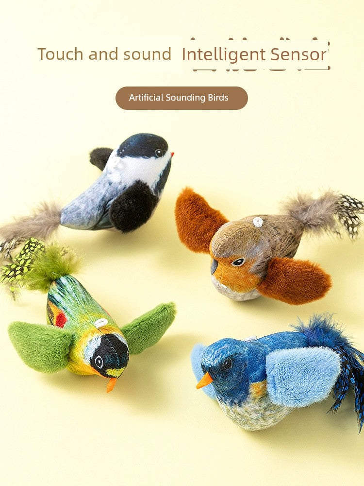 Pet Cat Artificial Bird Toy