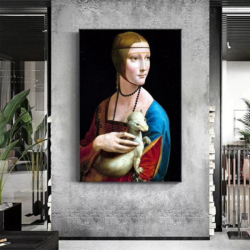 Leonardo Da Vinci Artwork Canvas Poster Print