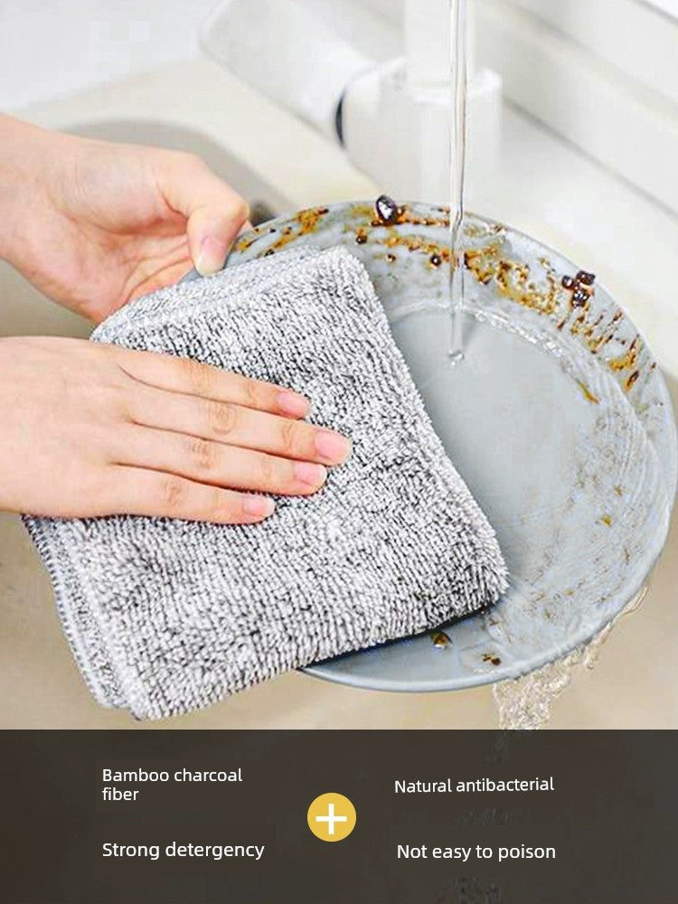 Kitchen Special Lint-Free Charcoal Fiber Household Rag