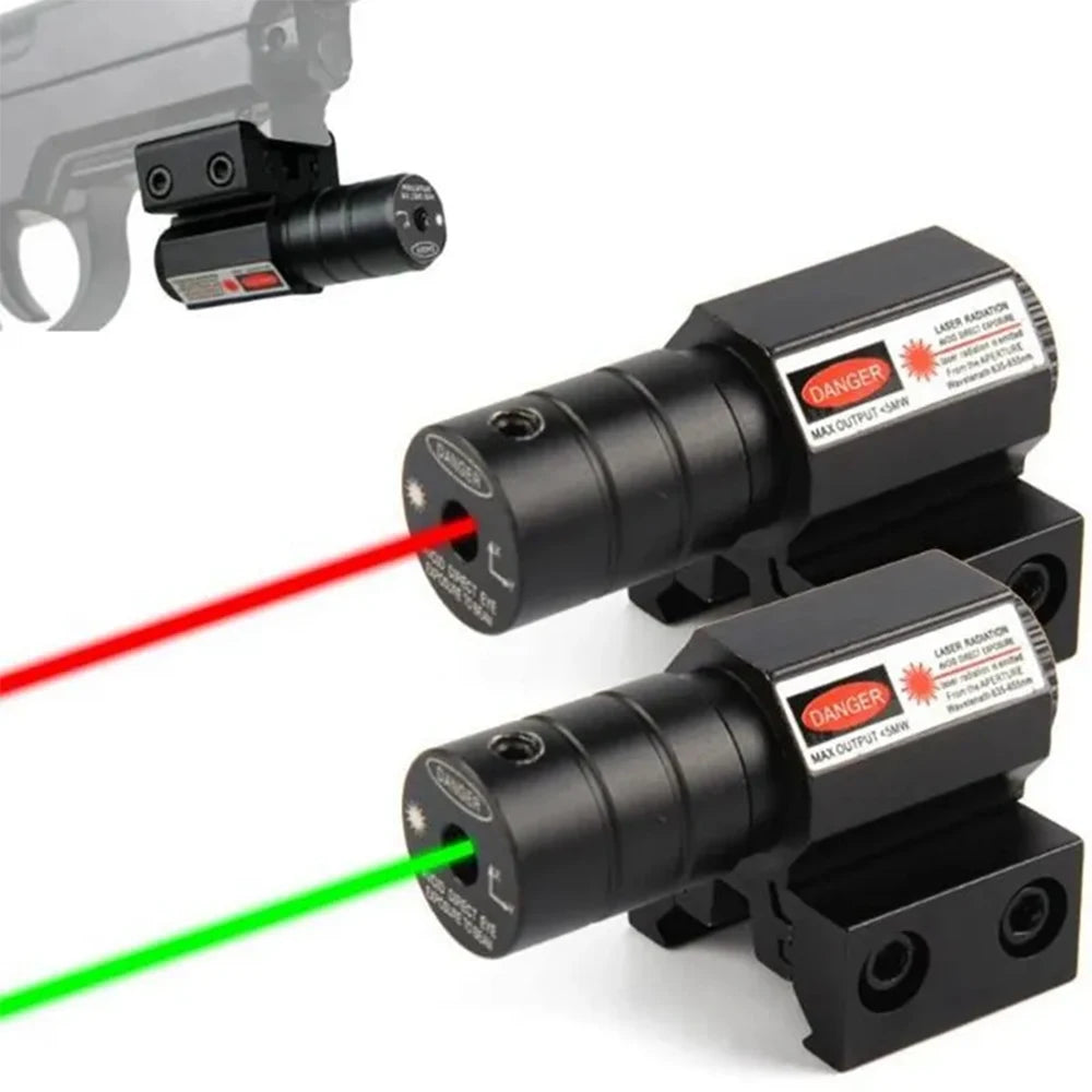 Tactical Red/Green Dot Laser Sight Rail Mount