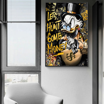 Donald Duck Hunt for Money Posters and Prints